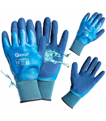 Rękawice robocze wodoodporne r. 10 /poliester lateks/