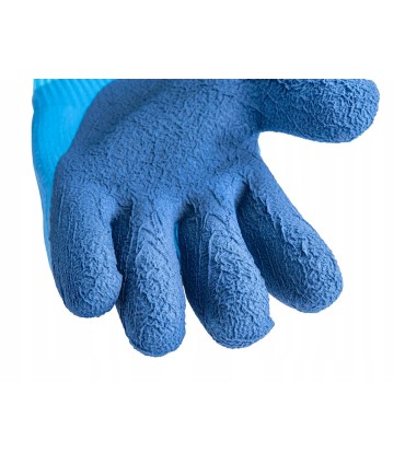 Rękawice robocze wodoodporne ocieplane r. 9 /jersey – lateks/