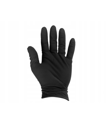 Rękawice nitrylowe SOLID GRIP 50szt. r. L 10 czarne