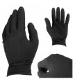RĘKAWICZKI NITRYLOWE SOLID GRIP ROZMIAR XL 50 SZT KOMPLET CZARNE BEZPUDROWE
