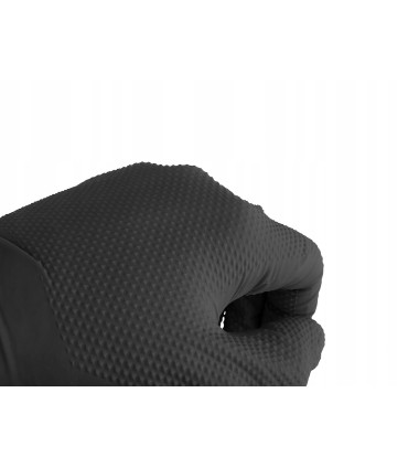 Rękawice nitrylowe SOLID GRIP 50szt. r. XXL czarne