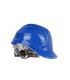 Kask ochronny budowlany BHP regulowany – niebieski