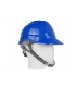Kask ochronny budowlany BHP regulowany – niebieski