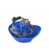 Kask ochronny budowlany BHP regulowany – niebieski