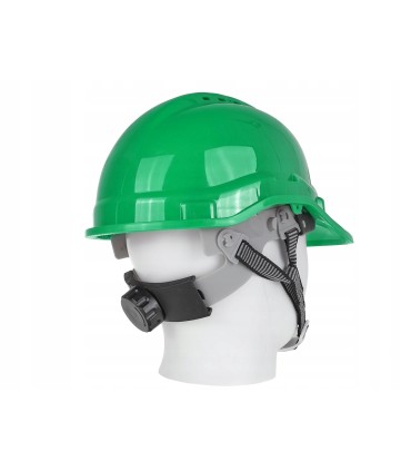 Kask ochronny budowlany BHP regulowany – zielony