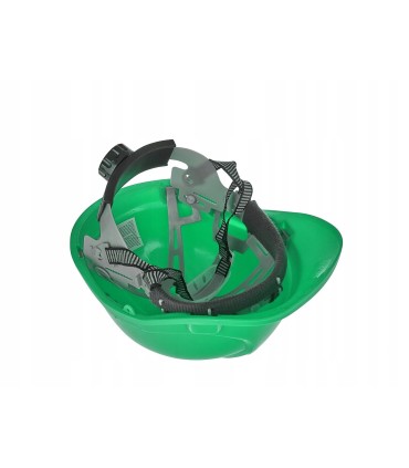 Kask ochronny budowlany BHP regulowany – zielony
