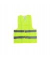 KAMIZELKA ODBLASKOWA BASIC ROZMIAR S ŻÓŁTA POLIESTER ODBLASKOWE PASY