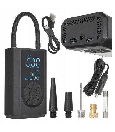 Kompresor rowerowy/samochodowy 4000mAh 84W
