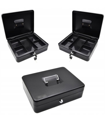 Kasetka na pieniądze 300x240x90mm na kluczyk 