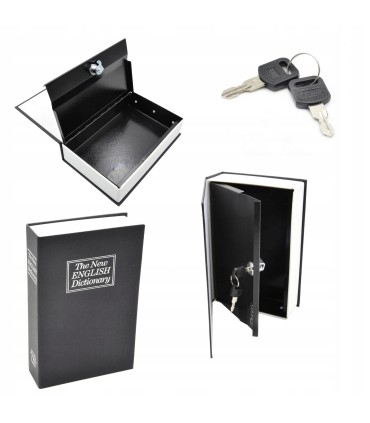 Kasetka-książka na pieniądze 240x155x55 na kluczyk