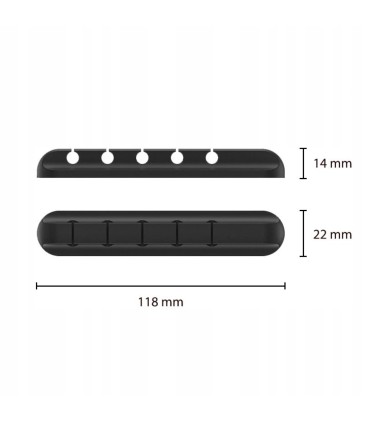 Organizer – uchwyt do kabli i przewodów pięciomiejscowy