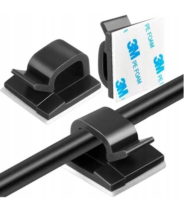 Organizer/klips do kabli – zestaw 10 szt (14x14mm)