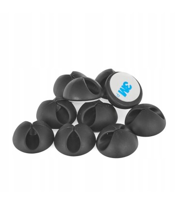 Organizer/klips do kabli – zestaw 10 szt (28x28mm)