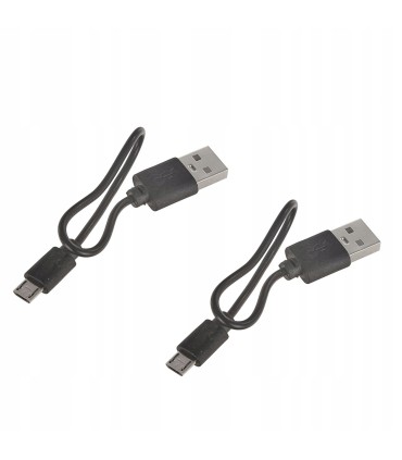 Wodoodporna lampka rowerowa USB IP54 – zestaw przód + tył