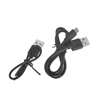 Wodoodporna lampka rowerowa USB IPX4 – zestaw przód (800lm/900mAh) + tył
 (120lm/120mAh)