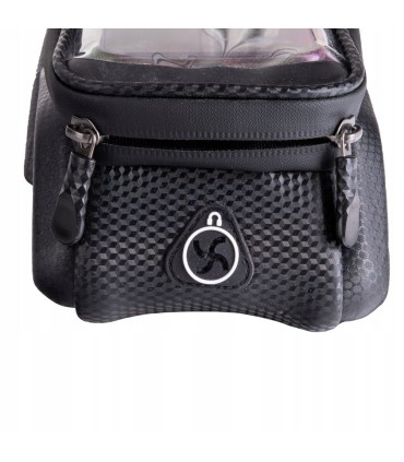 Wodoodporna torba – sakwa rowerowa na rzep z uchwytem na telefon