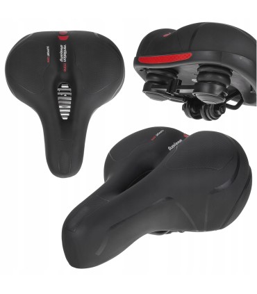 Siodełko rowerowe piankowe z odblaskiem