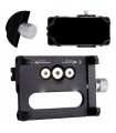 ALUMINIOWY UCHWYT ROWEROWY G85 NA TELEFON 55-100mm STABILNY MONTAŻ TELEFONU