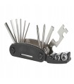 ZESTAW WZMOCNIONYCH NIKLOWANYCH KLUCZY ROWEROWYCH 16w1 MULTITOOL KOMPAKTOWY