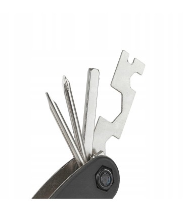 Zestaw wzmocnionych niklowanych kluczy rowerowych 16w1