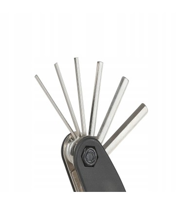 Zestaw wzmocnionych niklowanych kluczy rowerowych 16w1