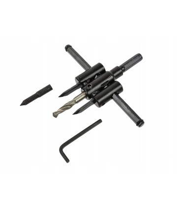 Otwornica nastawna 30-120 mm do płyt gipsowych, drewna