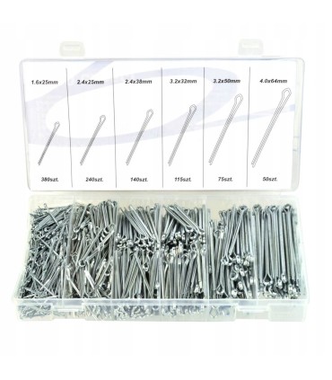 Zestaw zawleczek-przetyczek 150el.