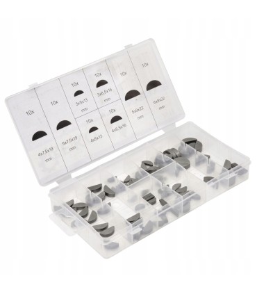 Zestaw klinów półokrągłych 80szt.