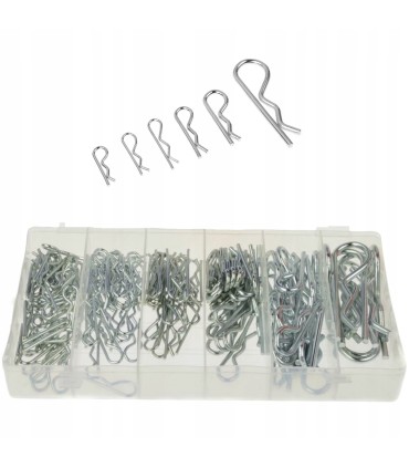 Zestaw zawleczek-przetyczek sprężystych 150szt.