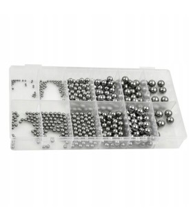 Zestaw kulek stalowych 470szt.