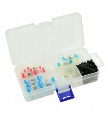 Złączki rurki koszulki termokurczliwe z cyną 0,25-6mm2 100szt. - 5 rozmiarów