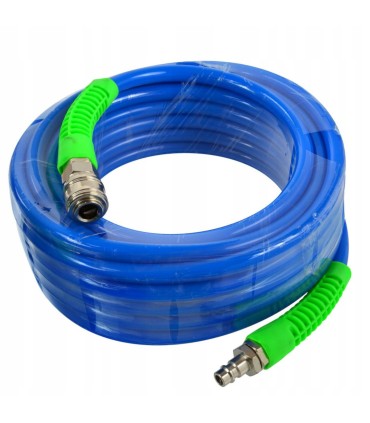 Wąż pneumatyczny zbrojony PU 15m 12mmx8mm blue