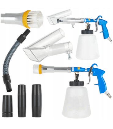 Pistolet do prania tapicerki z adapterami - odkurzacz