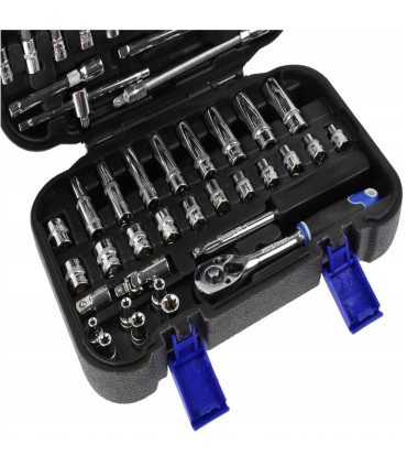 Zestaw kluczy nasadowych torx 1/4" 56el.