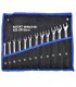 Zestaw kluczy płasko-oczkowych z grzechotką 12szt. 8-19mm