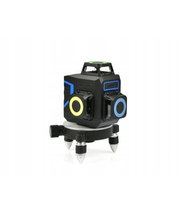 Laser samopoziomujący 3D 360 12x zielone linie 