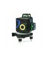 Laser samopoziomujący 3D 360 12x zielone linie 