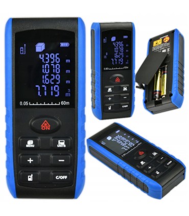 Dalmierz laserowy 60m LCD HD