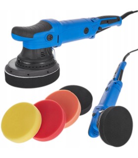 Polerka samochodowa DUAL ACTION z regulacją 150mm GEKO PREMIUM + zestaw 4 gąbek