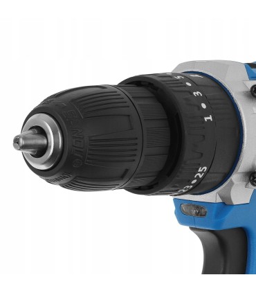 Wiertarko-wkrętarka z funkcją udaru 21V 2x akumulator 2ah