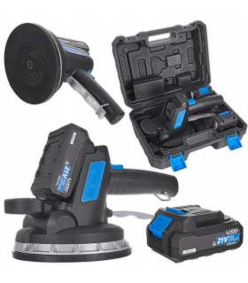 Przyssawka wibrująca akumulatorowa do układania płytek – zestaw z ładowarką i 2xAKU 21V