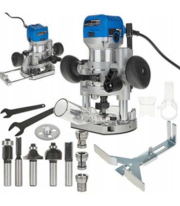 Frezarka górnowrzecionowa 710W z regulacją obrotów i podstawą