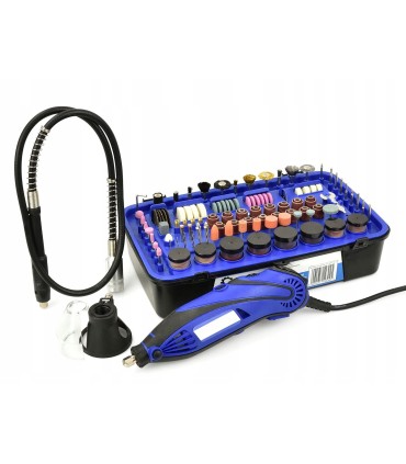 Mini szlifierka wraz z akcesoriami 222el. (walizka)