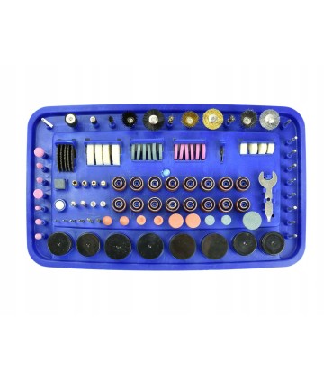 Mini szlifierka wraz z akcesoriami 222el. (walizka)