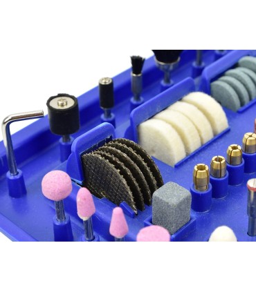 Mini szlifierka wraz z akcesoriami 222el. (walizka)