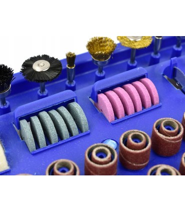 Mini szlifierka wraz z akcesoriami 222el. (walizka)