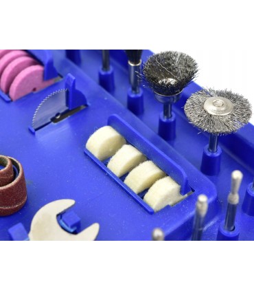 Mini szlifierka wraz z akcesoriami 222el. (walizka)