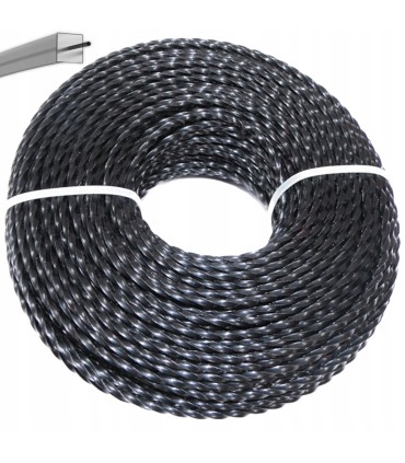 Żyłka do podkaszarki zbrojona (karbowana) 