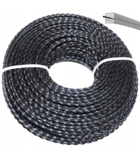 Żyłka do podkaszarki zbrojona (karbowana) 2,4mmx15m