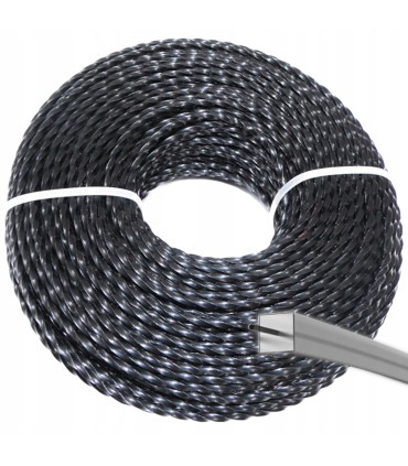 Żyłka do podkaszarki zbrojona (karbowana) 2,4mmx50m